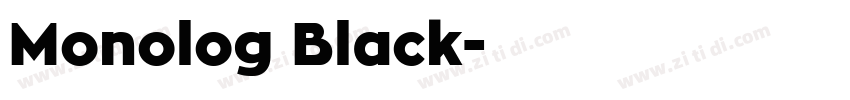 Monolog Black字体转换